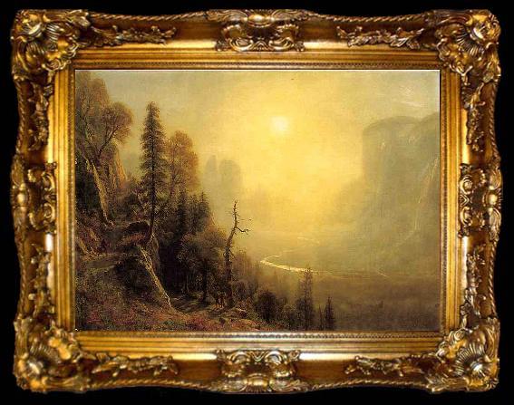 framed  Albert Bierstadt Study_for_Yosemite_Valle, ta009-2